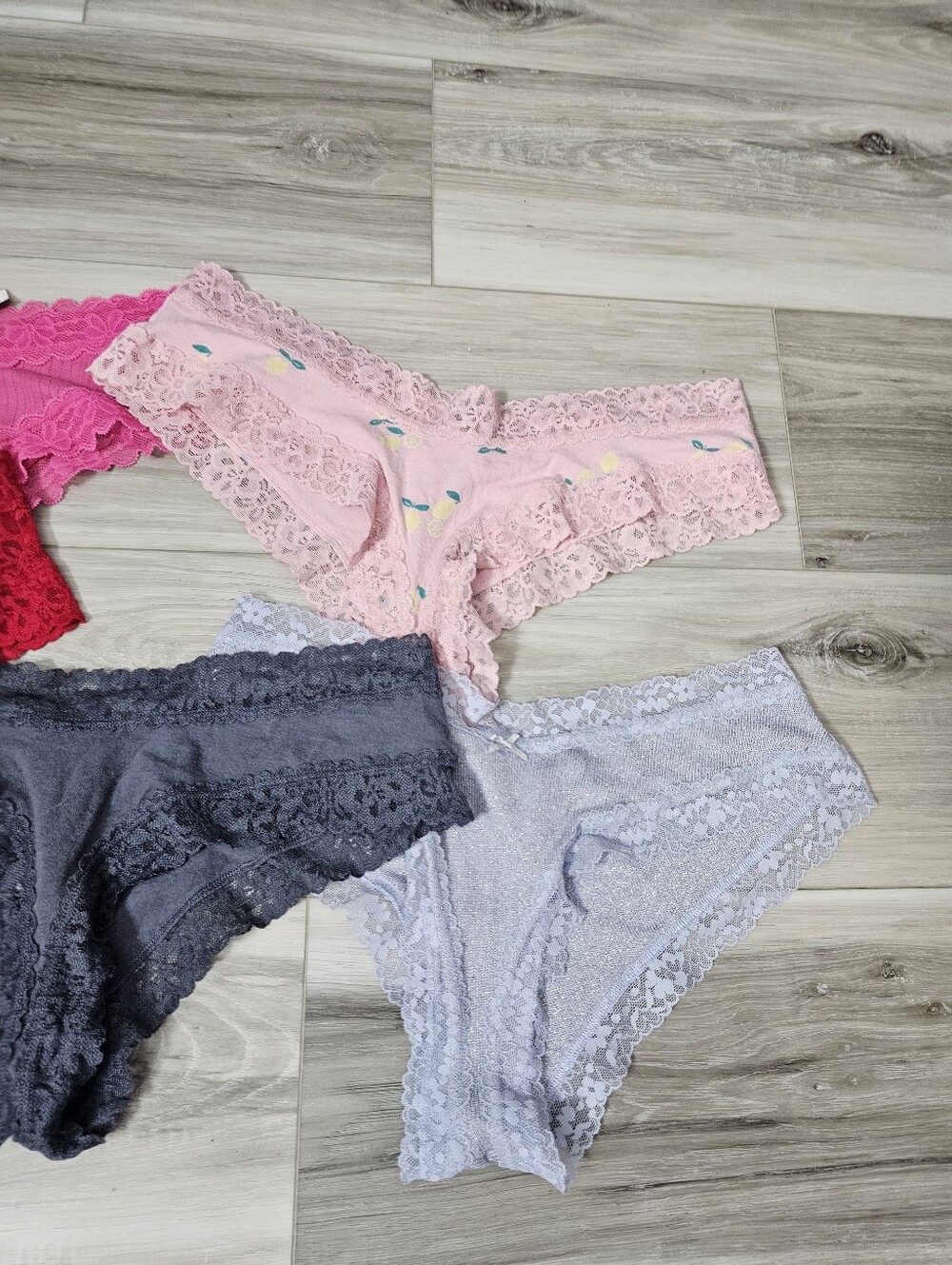 NWOT Victoria's Secret Lace CHEEKY  Panties Loy Sz L - Picture 2 of 6